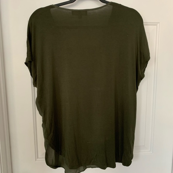 Philosophy Army Green short sleeve top Large - Picture 5 of 7